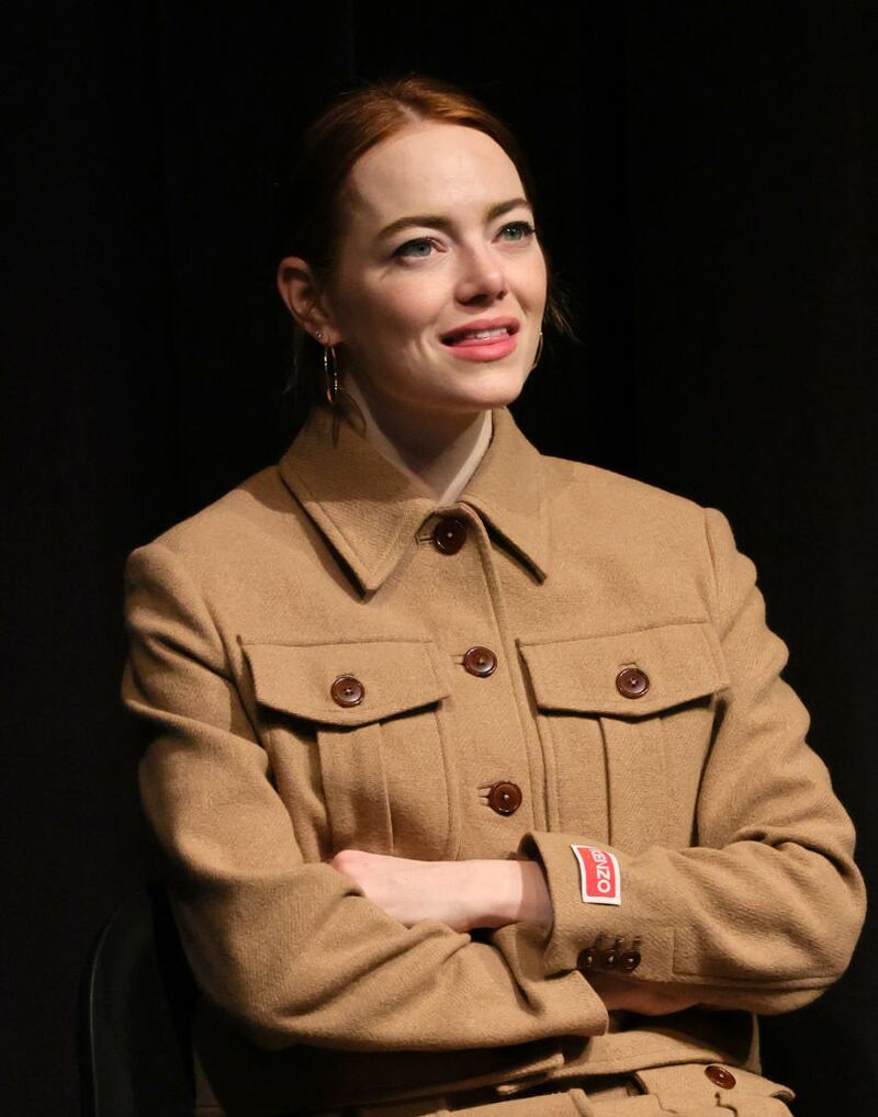 NEW YORK, NEW YORK - DECEMBER 05: Emma Stone attends the "Poor Things" MoMA The Contenders 2023 Screening at Museum of Modern Art on December 05, 2023 in New York City. (Photo by Theo Wargo/Getty Images)