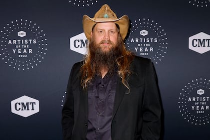 NASHVILLE, TENNESSEE - OCTOBER 12: In this photo released on October 14, 2022, Chris Stapleton attends the 2022 CMT Artists of the Year at Schermerhorn Symphony Center on October 12, 2022 in Nashville, Tennessee. (Photo by Brett Carlsen/Getty Images for CMT)