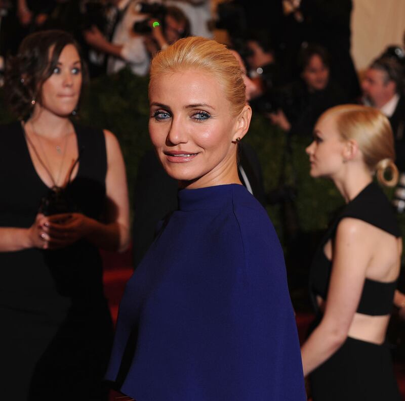 NEW YORK, NY - MAY 06:  Cameron Diaz attends the 2013 Costume Institute Gala - PUNK: Chaos to Couture at Metropolitan Museum of Art on May 6, 2013 in New York City.  (Photo by Dimitrios Kambouris/Getty Images)