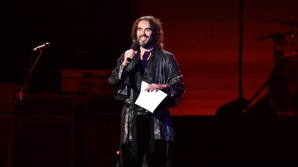 Russell Brand on stage