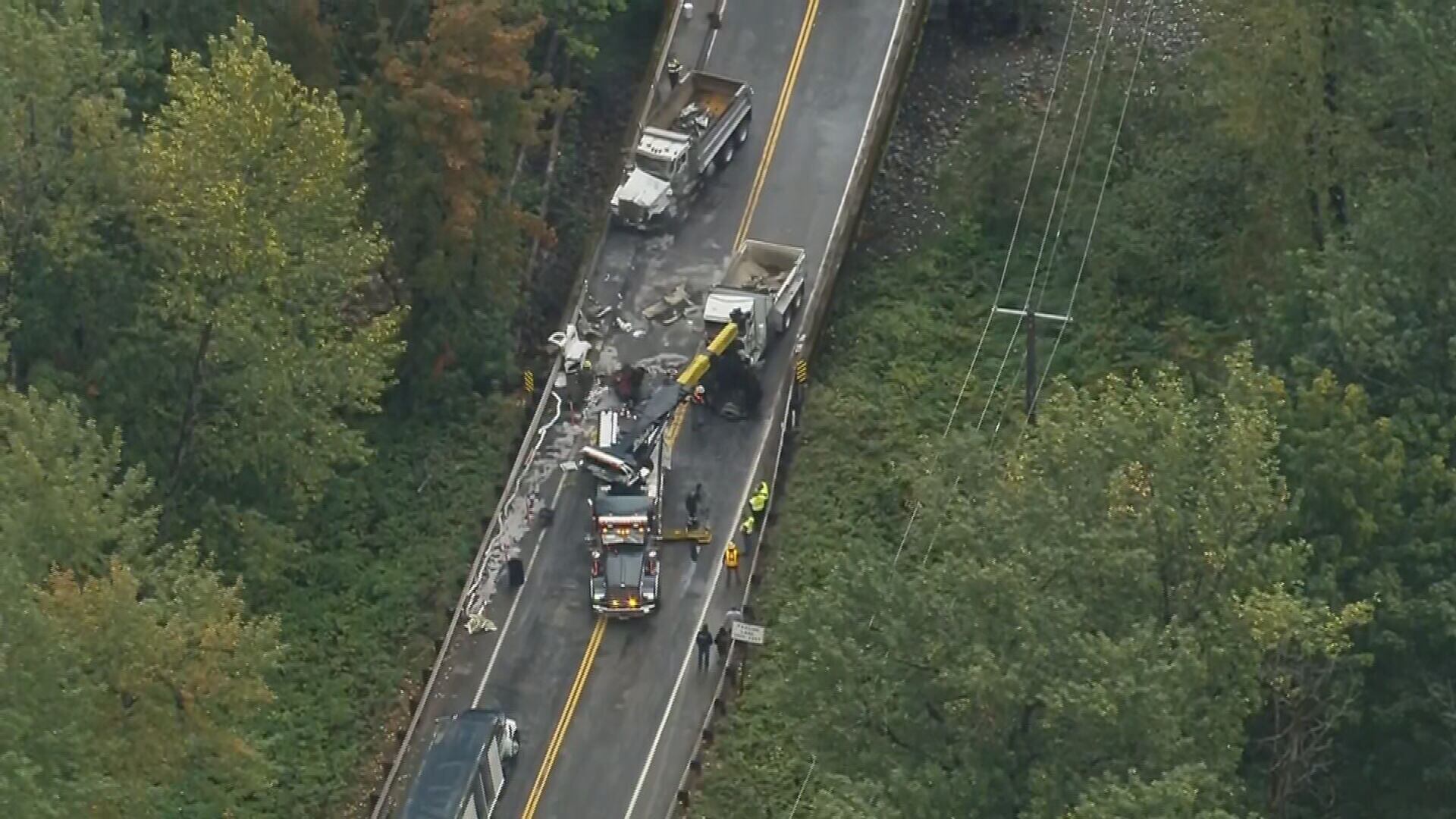 Gold Bar dump truck crash SR 2