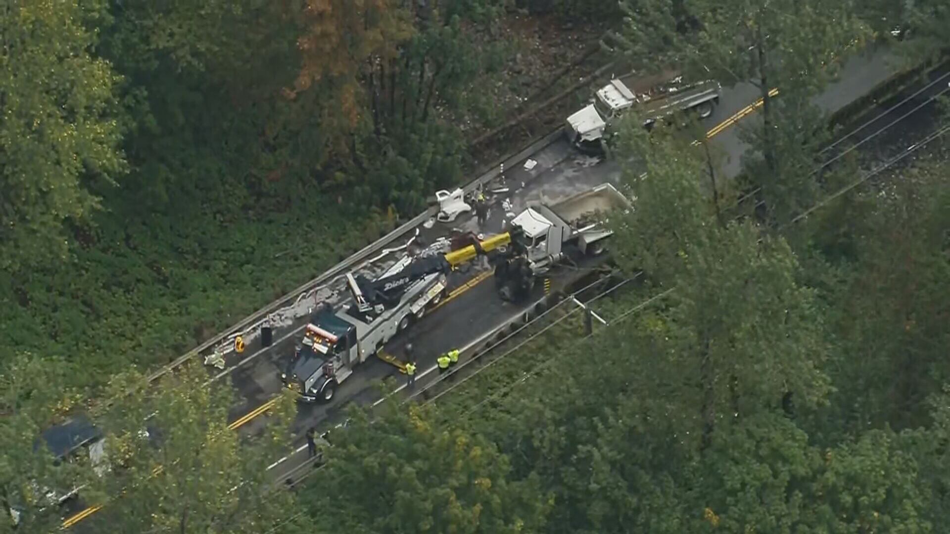 Gold Bar dump truck crash SR 2