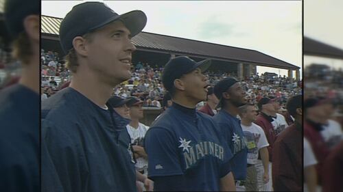 Alex Rodriguez watching another towering home run from David Ortiz.