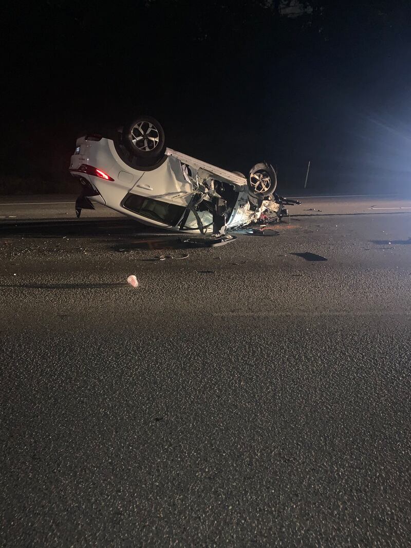 SeaTac I-5 rollover crash