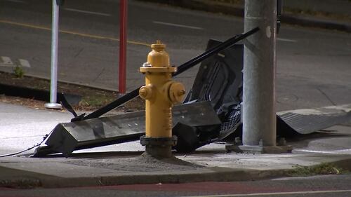 A car crashed into a Seattle cannabis shop early Thursday in an apparent burglary.