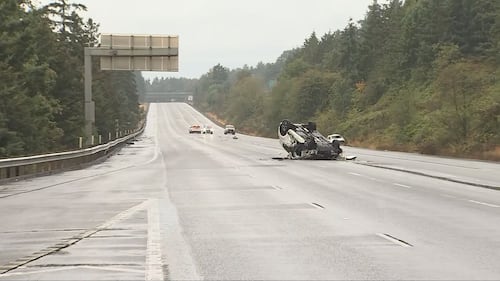 SeaTac rollover crash on I-5