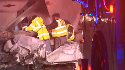 Washington State Patrol says a wrong-way driver caused a fiery crash that killed two people on northbound SR 167 in Pacific on Dec. 2, 2020.