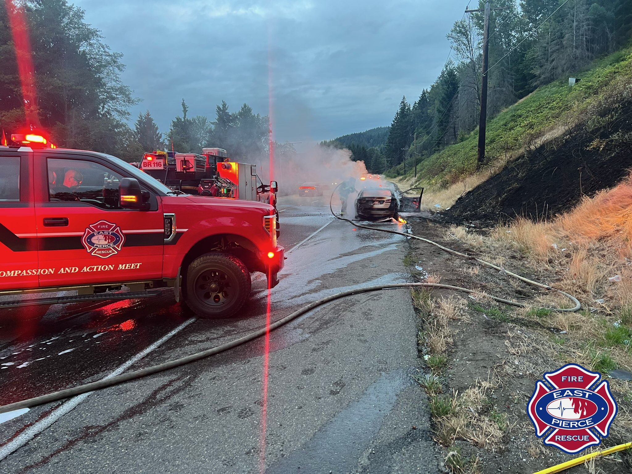 Sumner car fire