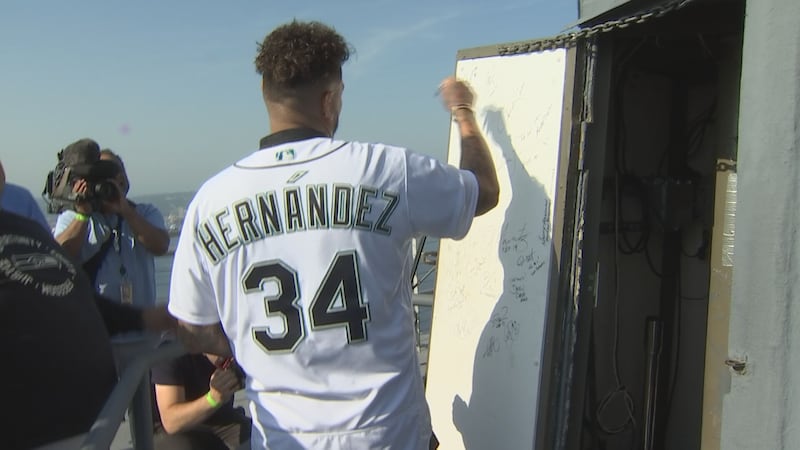 Felix Hernandez All-Star flag raising