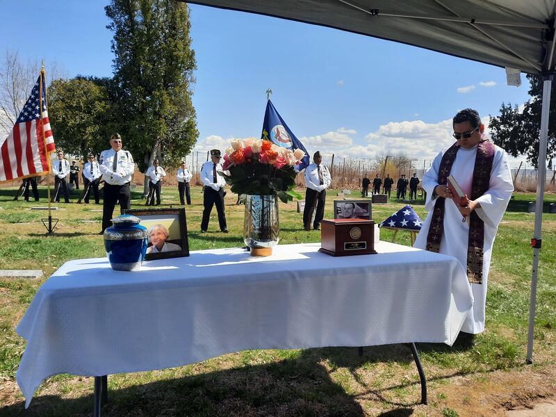 On a windswept day in April, Paul Charvet and his mom, Blanche, were buried at the Mabton Cemetery next to his dad, Ray, complete with full military honors.