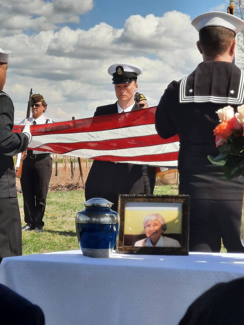 On a windswept day in April, Paul Charvet and his mom, Blanche, were buried at the Mabton Cemetery next to his dad, Ray, complete with full military honors.