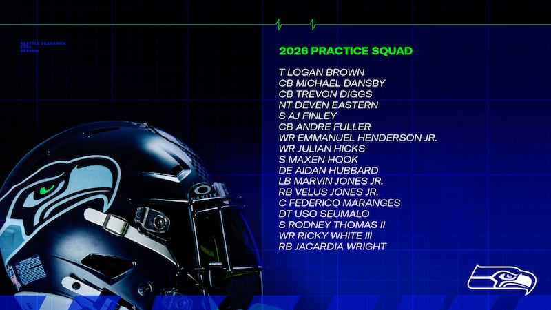 Seahawks announce practice squad signings, day after roster cuts