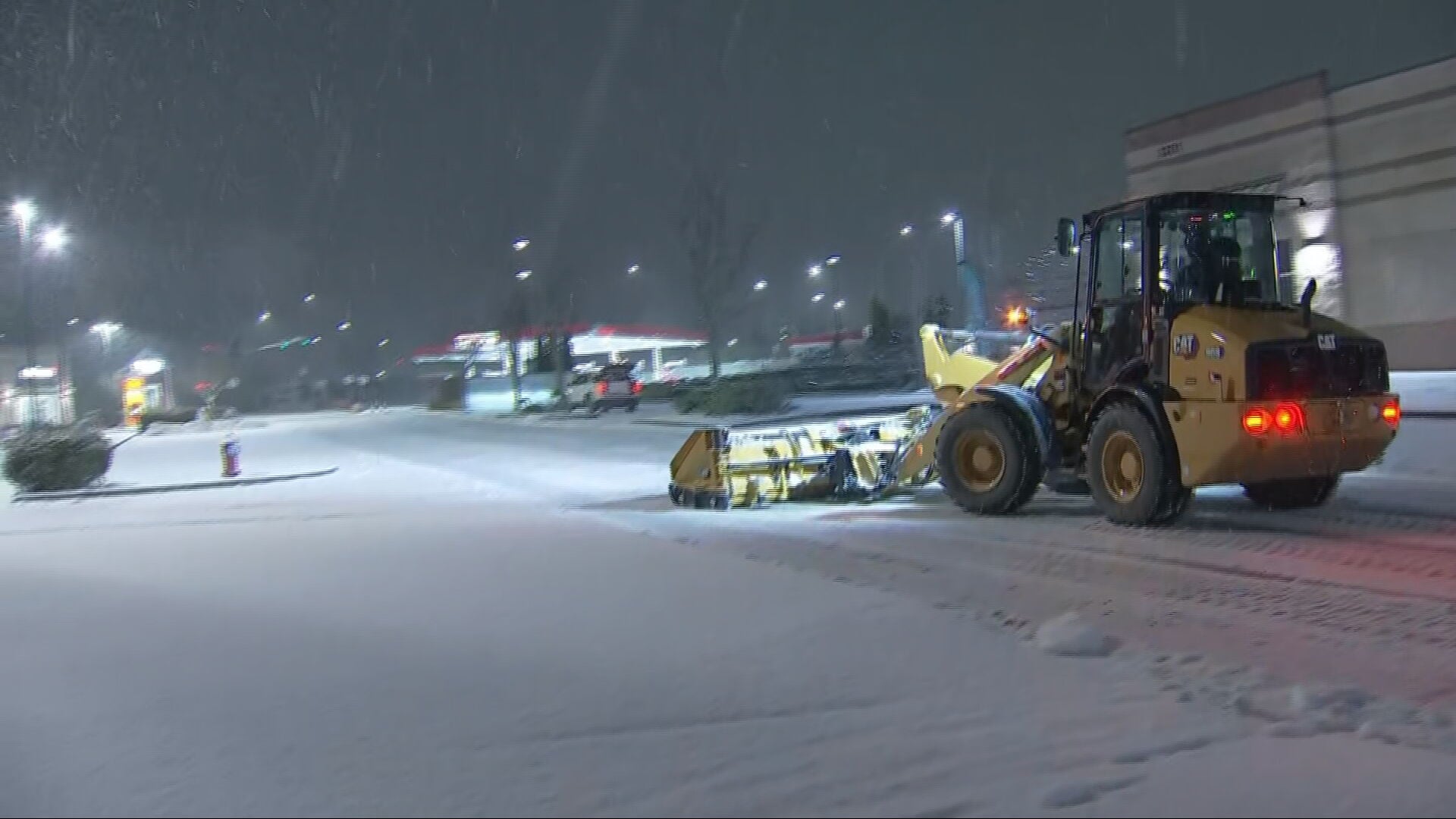 Snow in Bellingham early Wednesday morning