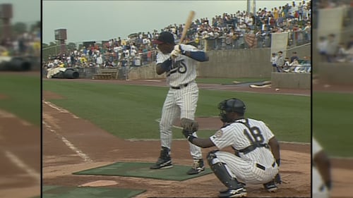 A young, unknown David Ortiz wows the crowd.