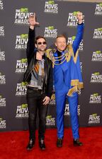 CULVER CITY, CA - APRIL 14:  Musicians Macklemore (R) and Ryan Lewis arrive at the 2013 MTV Movie Awards at Sony Pictures Studios on April 14, 2013 in Culver City, California.  (Photo by Jason Merritt/Getty Images)