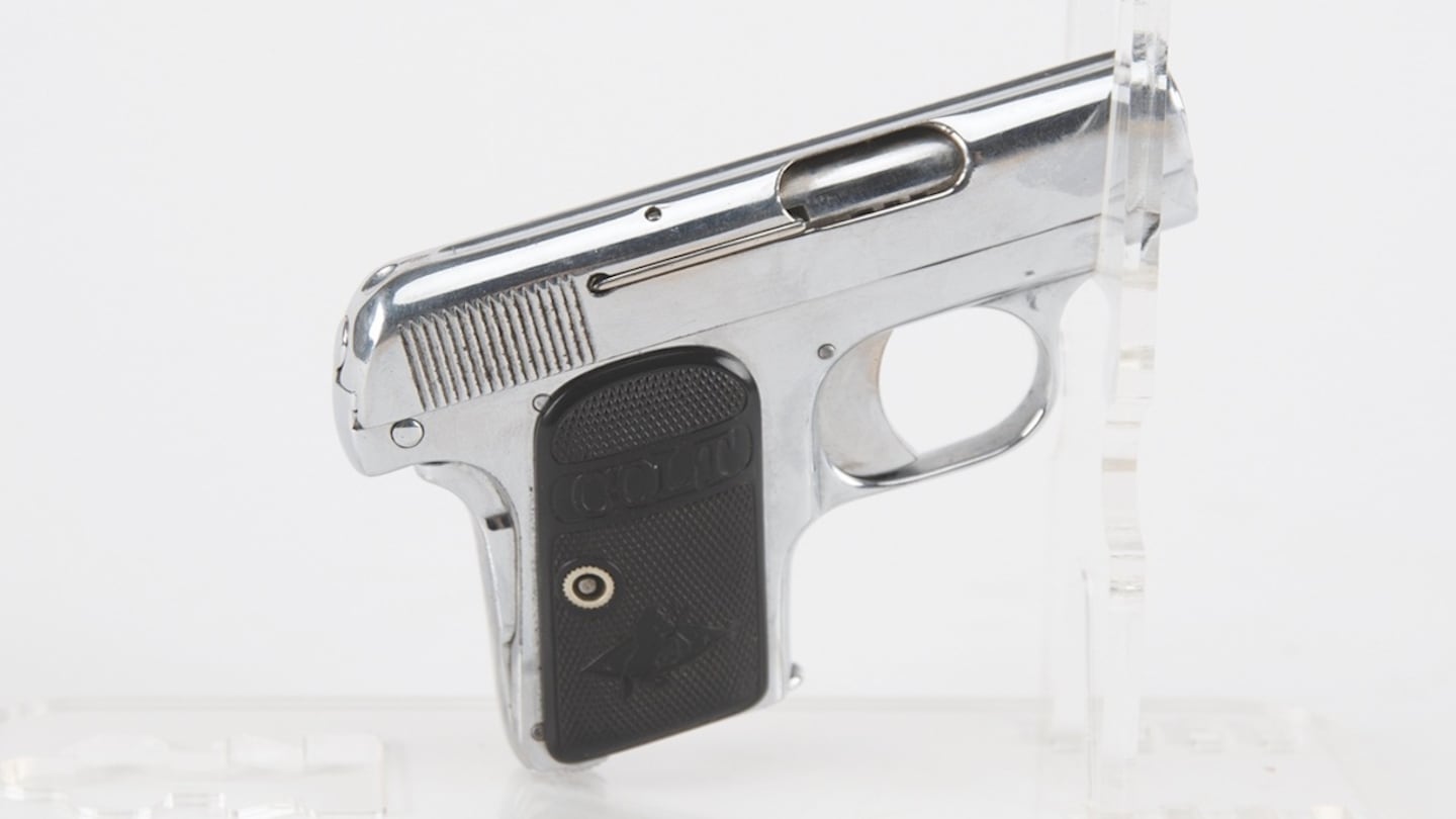 The pistol was found after Bonnie Parker was killed in a 1934 ambush along with Clyde Barrow.