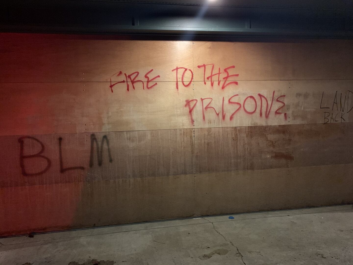 Vandalism done during Capitol Hill protest, 11-30-20
