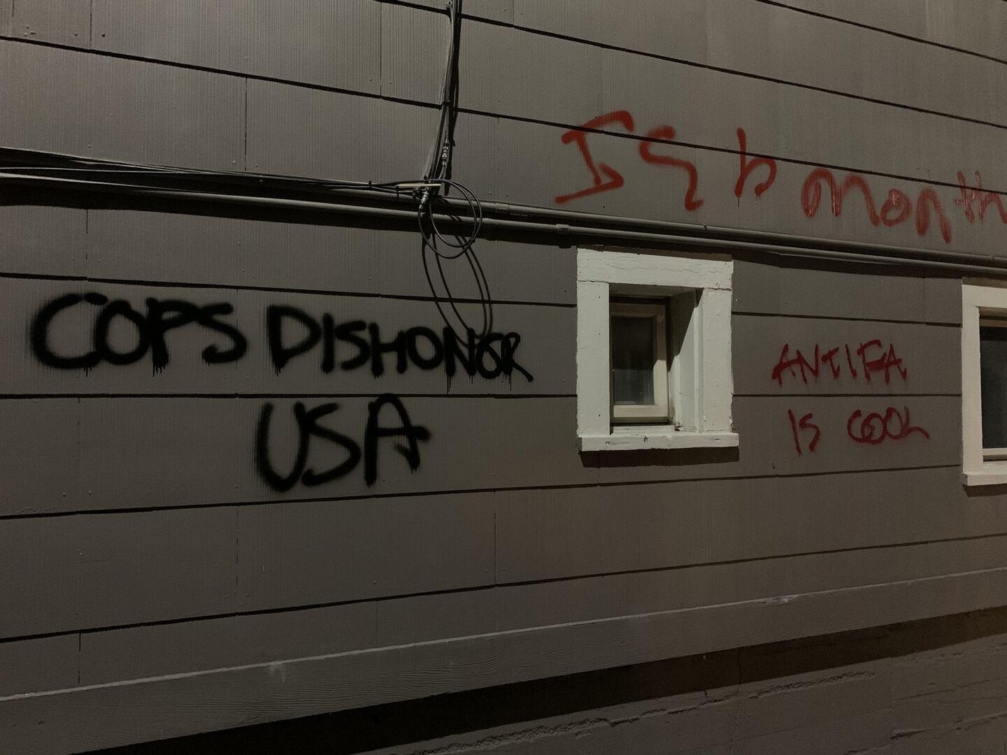 Vandalism done during Capitol Hill protest, 11-30-20