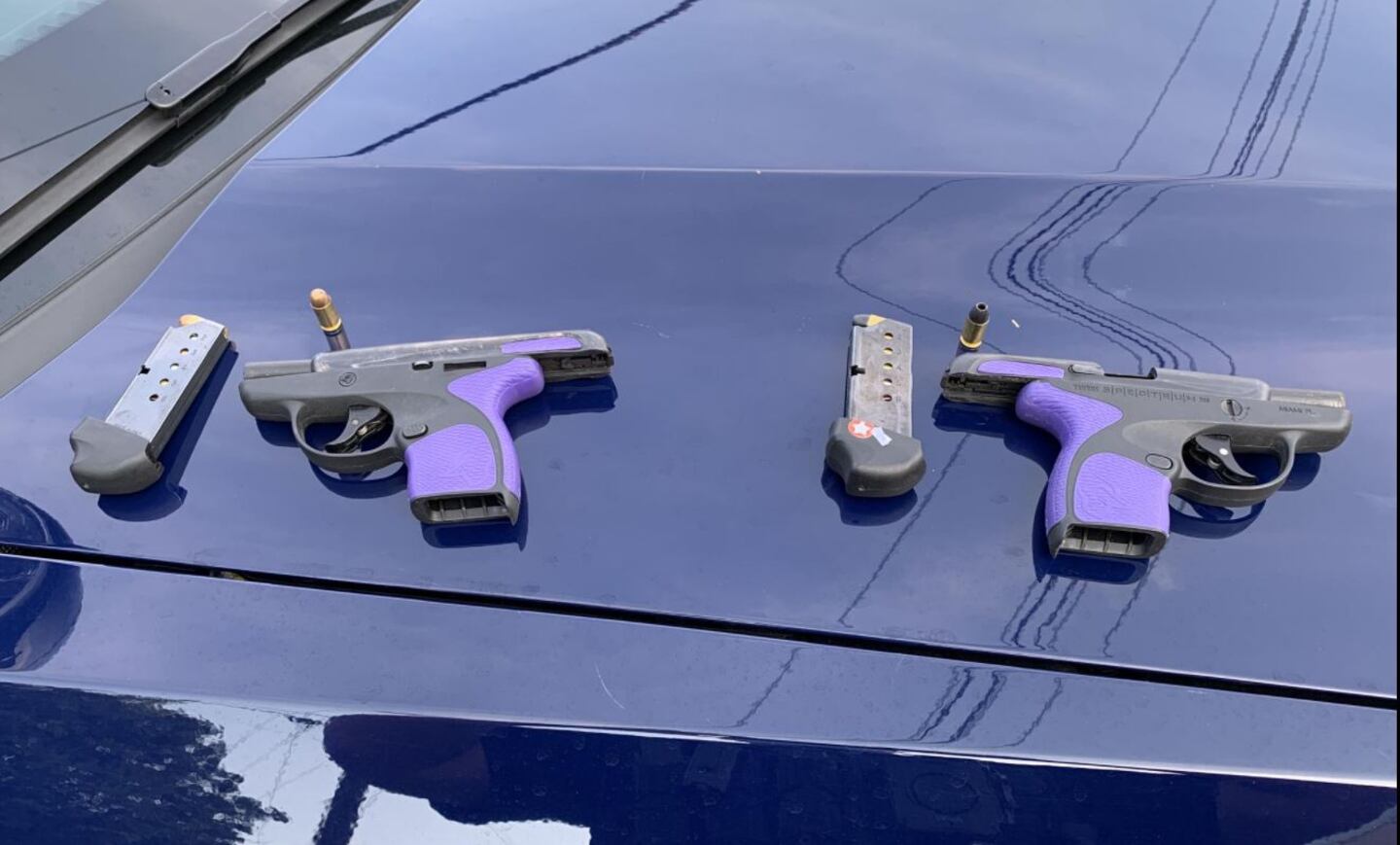 Guns seized in road rage shooting