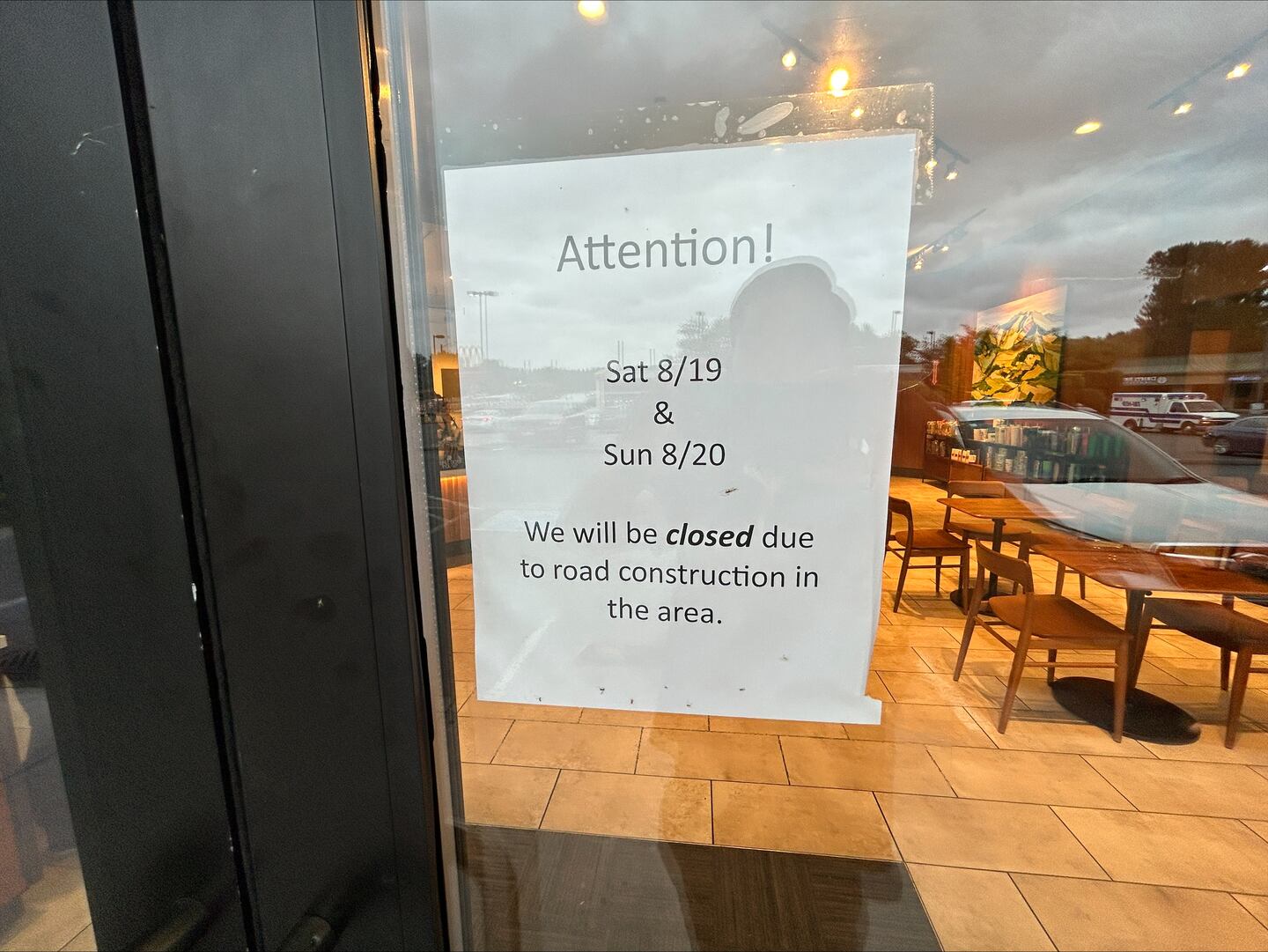 Starbucks I-405 closure