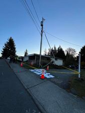 Everett car crashes into house
