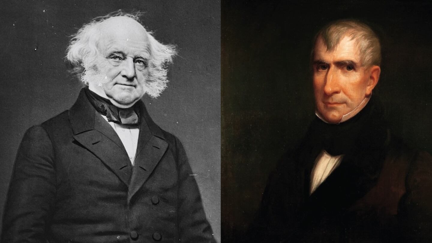 Martin Van Buren and Andrew Jackson.