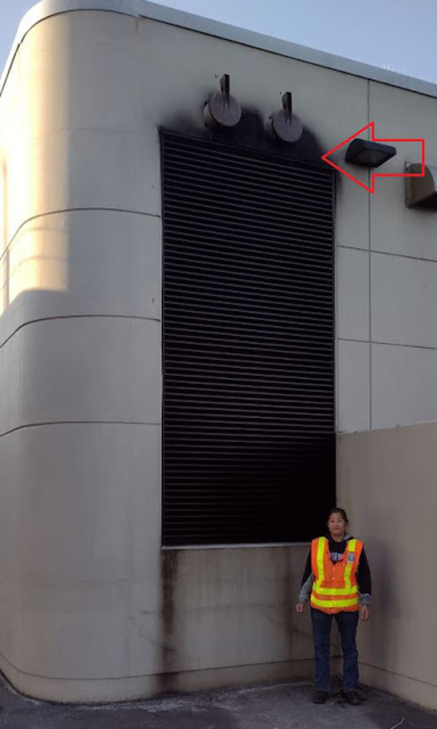 Spot where kitten was stuck on Hood Canal Bridge