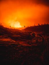 Gas and steam erupt from the Halemaumau Crater of the Kilauea Volcano on December 21, 2020, in Hawaii Volcanoes National Park, Hawaii. The Kilauea Volcano has been inactive for the past two years, reactivating the previous night on December 20.