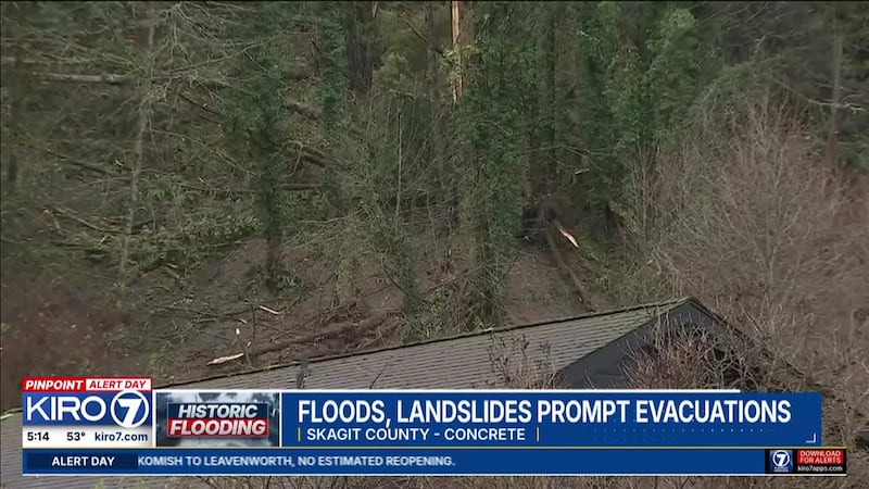 VIDEO: Floods, landslides prompt evacuations in Concrete