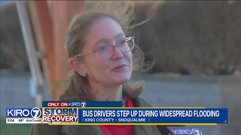 Snoqualmie Valley school bus drivers get students home, return to flooded vehicles