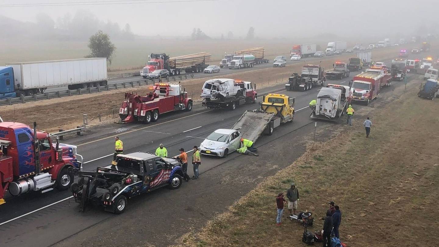 65 Car Pile Up Oregon 