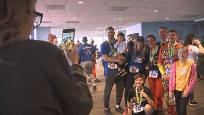 VIDEO: Hundreds join big climb for cancer research