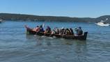 Canoes land at Lummi Island for the first time in nearly 170 years