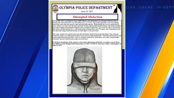 Olympia police seek public’s help in identifying attempted abductor