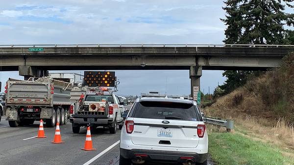 Work on I-5 overpass in Everett postponed this weekend due to weather