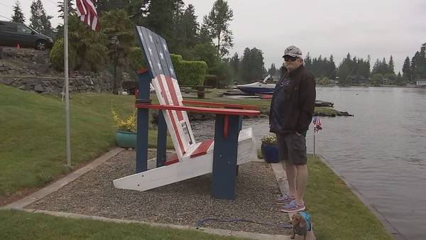 Man turns Lake Tapps COVID project into memorial for over 500 service members