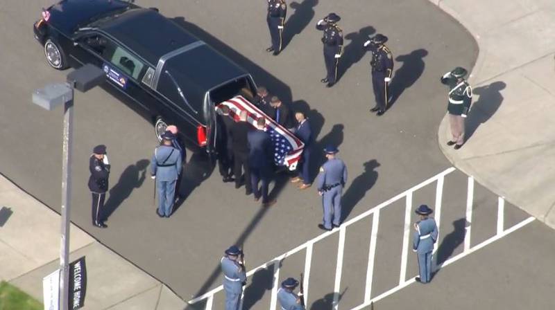 Procession for fallen WSP Trooper Detective Eric T. Gunderson