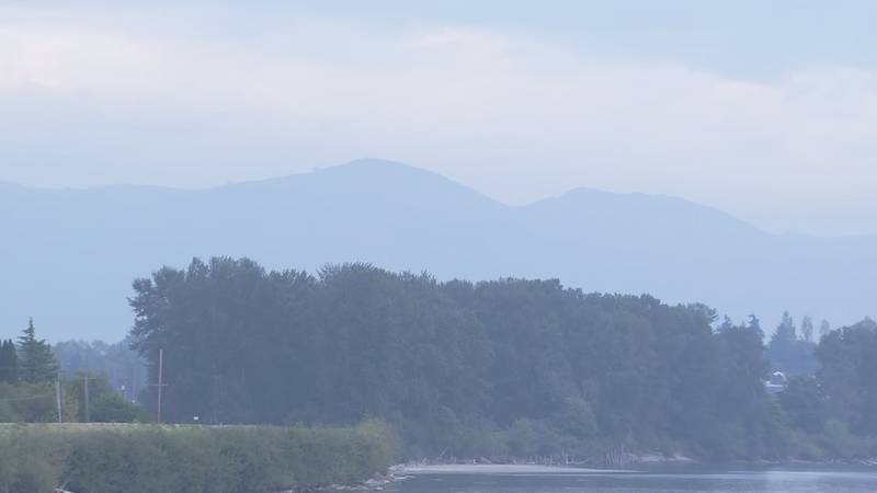 Smoke in Skagit County on Friday, Aug. 25, 2023.