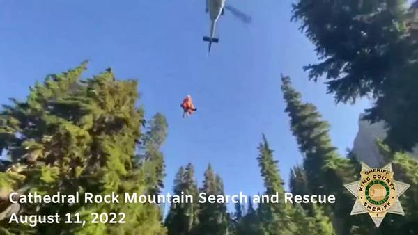 VIDEO: Amazing rescue of hiker in Cathedral Rock Mountain area caught on camera