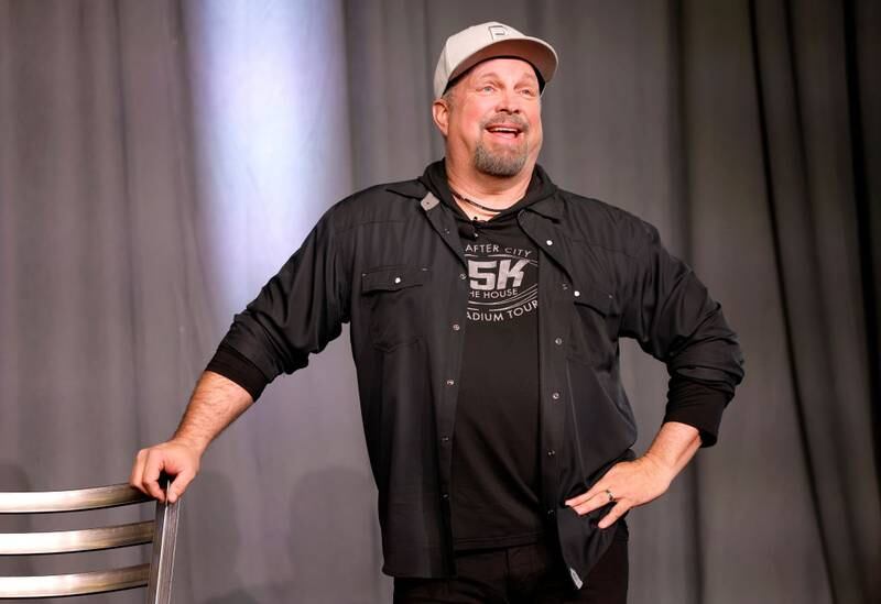 NASHVILLE, TENNESSEE - MARCH 13: (EDITORIAL USE ONLY) Garth Brooks speaks onstage at 'A Conversation with Garth Brooks' during CRS 2023 at Omni Nashville Hotel on March 13, 2023 in Nashville, Tennessee. (Photo by Jason Kempin/Getty Images)