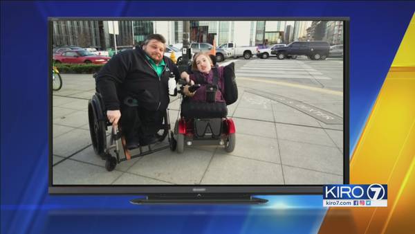 Shocking video shows dangers of 'blocking the box' to people in wheelchairs