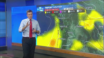 KIRO 7 PinPoint Weather video for Fri. afteroon